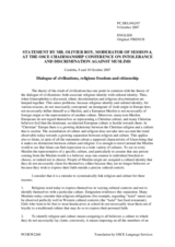 Statement by Mr. Roy, Moderator, Director of the French National Centre for Scientific Research (CNRS)