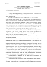 Statement by Ms. Manea, Member of the Swiss Delegation - Civil Society