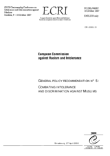 Contribution by the European Commission against Racism and Intolerance