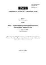 List of Participants