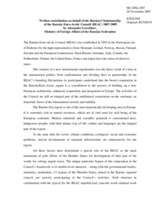 Contribution on behalf of the Russian Chairmanship of the BEAC