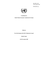 Contribution by the UNECE