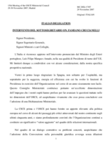 Statement by Mr. Crucianelli, Secretary of State of Foreign Affairs, Italy (it)