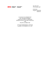 Statement by Ms. Swords, Assistant Deputy Minister of Canada