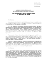 Statement by Mr. Babacan, Minister of Foreign Affairs of Turkey