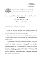 Statement by Mr. Maris Riekstins, the Minister of Foreign Affairs of the Republic of Latvia