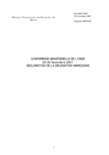 Statement by Amb. Zniber, Morocco (fr)