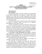 Statement by Mr. Tazhin, Minister of Foreign Affairs of the Republic of Kazakhstan