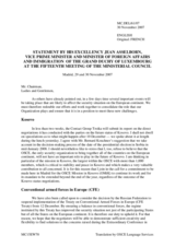 Statement by Mr. Asselborn, Vice Prime Minister and Minister of Foreign Affairs and Immigration, Luxembourg