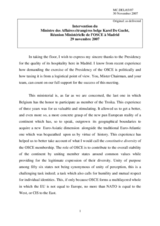 Statement by Mr. De Gucht, Minister of Foreign Affairs of Belgium (fr)