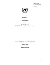 Statement by Mr. Belka, Executive Secretary, UNECE