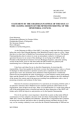 Closing Statement by Mr. Miguel Angel Moratinos, Minister of Foreign Affairs and Co-operation of Spain and Chairman-in-Office of the OSCE