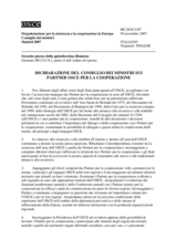 Ministerial Declaration on the OSCE Partners for Co-operation (it)
