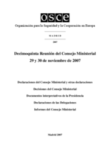 Madrid Ministerial Council Document (es)