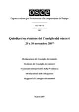 Madrid Ministerial Council Document (it)