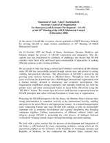 Statement of Amb. Valeri Chechelashvili, Secretary General of Organization for Democracy and Economic Development - GUAM at the 16th Meeting of the OSCE Ministerial Council