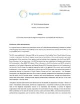 Written Contribution by the RCC