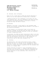 Statement by H.E. Mr. Maxime VERHAGEN, Minister of Foreign Affairs, Netherlands