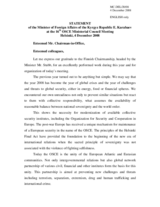 Statement by H.E. Mr. Ednan KARABAEV, Minister of Foreign Affairs, Kyrgyzstan