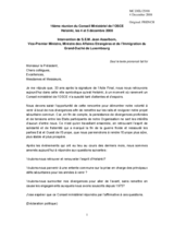 Statement by H.E. Mr. Jean ASSELBORN, Deputy Prime Minister, Minister for Foreign Affairs and Immigration, Luxembourg (fr)