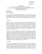 Statement by H.E. Mr. Andrei STRATAN, Deputy Prime Minister, Minister of Foreign Affairs and European Integration, Moldova