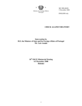 Statement by H.E. Mr. Luis AMADO, Minister of State and for Foreign Affairs, Portugal