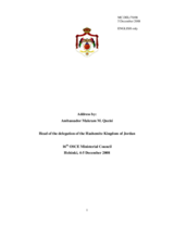 Statement by Mr. Makram M. QUEISI, Ambassador, Jordan