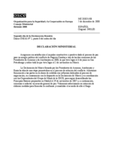 Ministerial Statement (es)