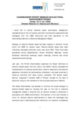 Opening Statement by Amb. Marinaki, Chairperson of the Permanent Council