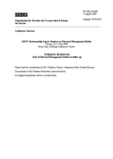 Statement by the Panelist Mr. Vladimir Churov, Chairman of the Central Election Commission of the Russian Federation (ru)