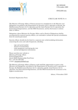 Circular Note No. 6, Registration Procedure for Security Personnel