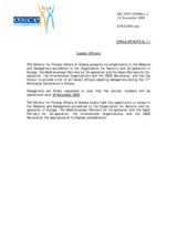 Circular Note No.11, List of Liaison Officers