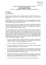 Statement by H.E. Mr. Miroslav LAJCAK, Minister of Foreign Affairs, Slovakia