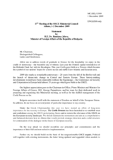 Statement by H.E. Mrs. Rumiana JELEVA, Minister of Foreign Affairs, Bulgaria