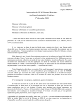 Statement by H.E. Mr. Bernard KOUCHNER, Minister of Foreign Affairs, France (fr)