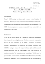 Statement by H.E. Mr. Per Stig MOLLER, Minister of Foreign Affairs, Denmark