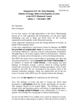 Statement by H.E. Ms. Maris RIEKSTINS, Minister of Foreign Affairs, Latvia