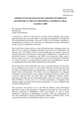 Statement by H.E. Mr. Milan ROCEN, Minister of Foreign Affairs, Montenegro