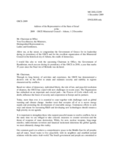 Address of the Representative of the State of Israel