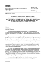 Report by Amb. Turunen, Chairman of the Contact Group with the Asian Partners for Co-operation to the Athens Meeting of the Ministerial Council on the Work with the Asian Partners for Co-operation in 2009