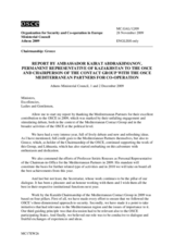Report by Amb. Abdrakhmanov, Permanent Representative of Kazakhstan to the OSCE and Chairperson of the Contact Group with the OSCE Mediterranean Partners for Co-operation