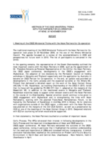 Report of the Meetings of the OSCE Ministerial Troika with the Partners for Co-operation