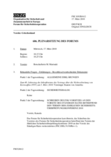 Journal of the 606th Plenary Meeting of the Forum for Security Co-operation (de)