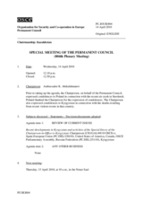 Journal of the 804th Special Plenary Meeting of the Permanent Council