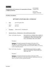 Journal of the 807th Plenary Meeting of the Permanent Council (it)