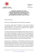 Statement by the Delegation of Turkey in response to the report by the Head of the OSCE Mission to Bosnia and Herzegovina, Ambassador Gary Robbins