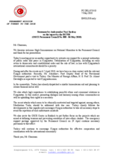Statement by the Delegation of Turkey in response to the report by the High Commissioner on National Minorities, Ambassador Knut Vollebaek, on his recent visit to Kyrgyzstan