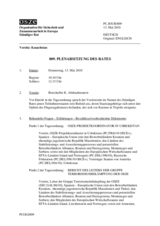 Journal of the 809th Plenary Meeting of the Permanent Council (de)