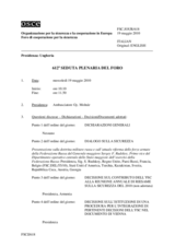 Journal of the 612th Plenary Meeting of the Forum for Security Co-operation (it)