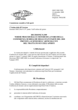 Decision No. 5/09, Rules of Procedure and Working Methods for the 2010 Review Conference of the States Parties under Article XVI of the Treaty on Open Skies (it)